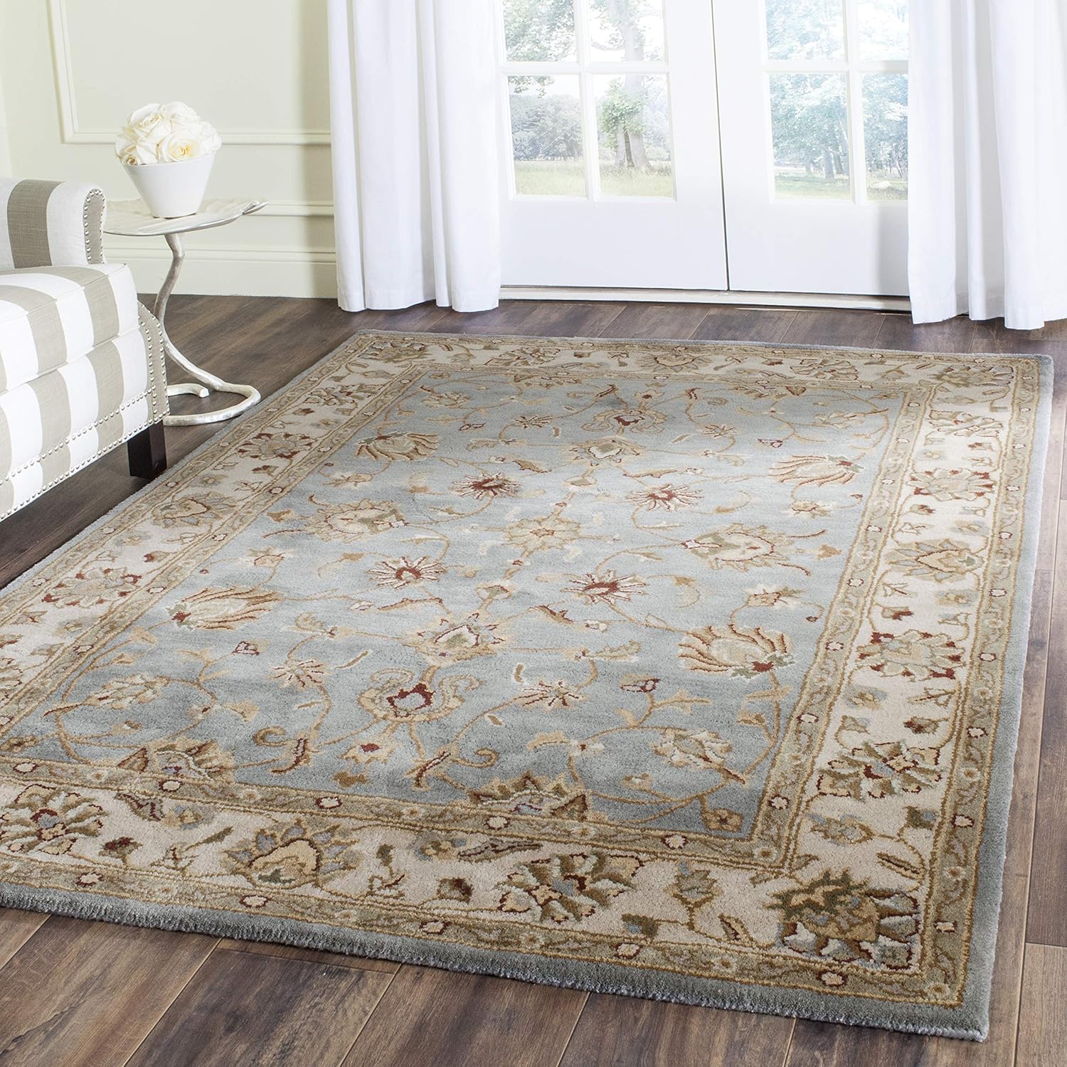 Grey Vintage Persian Traditional Area Rug