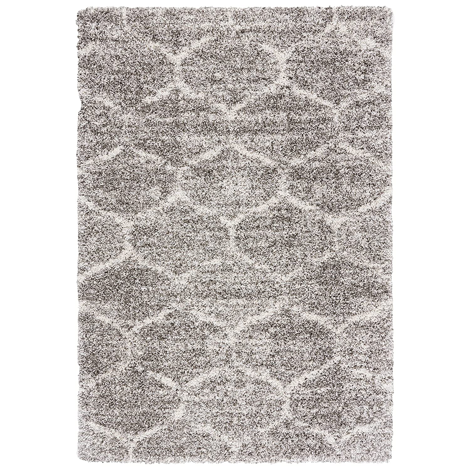 Grey Handmade Ombre Microfibre Carpet – Soft Area Rug for Living Room, Bedroom & Hall