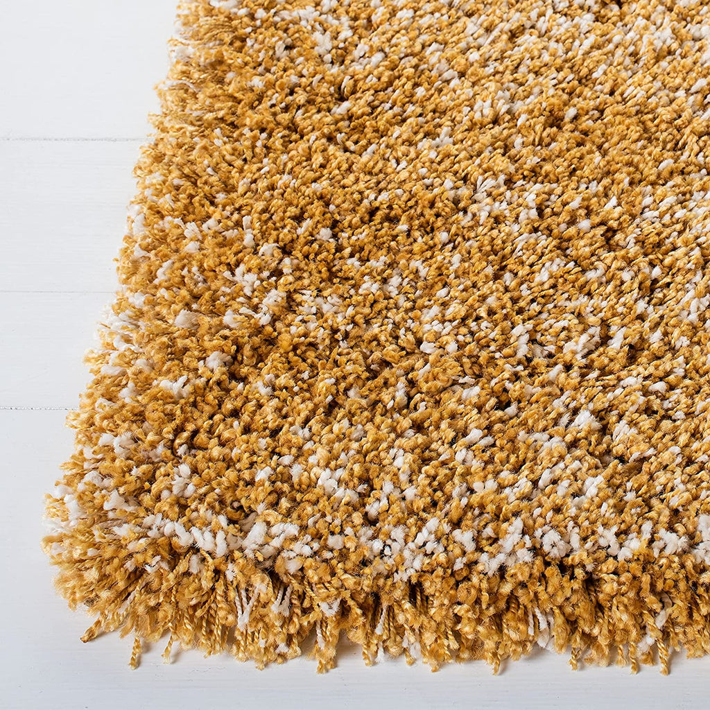 Yellow Handmade Ombre Microfibre Carpet – Soft Area Rug for Living Room, Bedroom & Hall