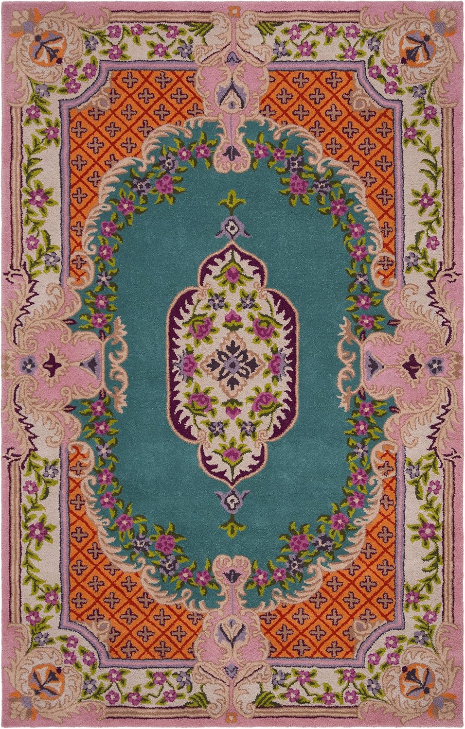 Pink Traditional Handmade Persian Rug