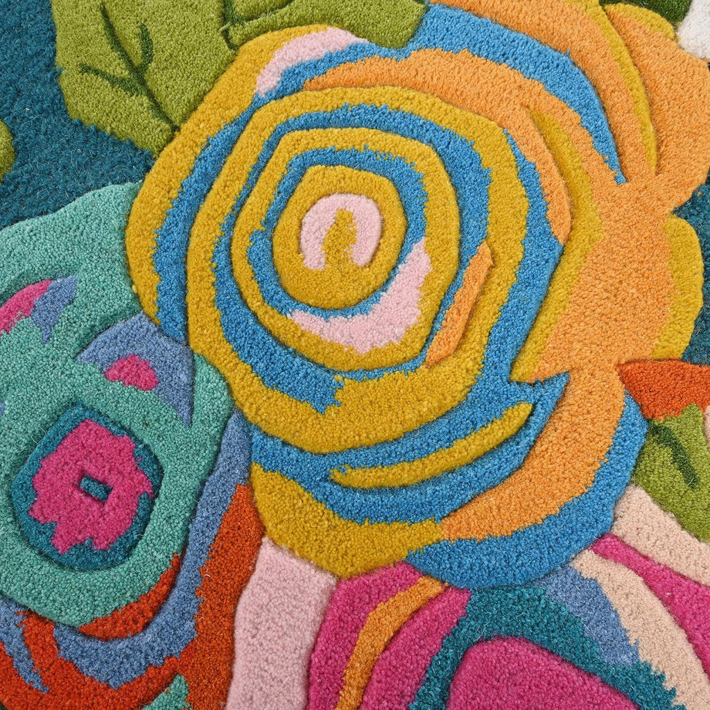 Drift Foliage Hand-Tufted Irregular Rug
