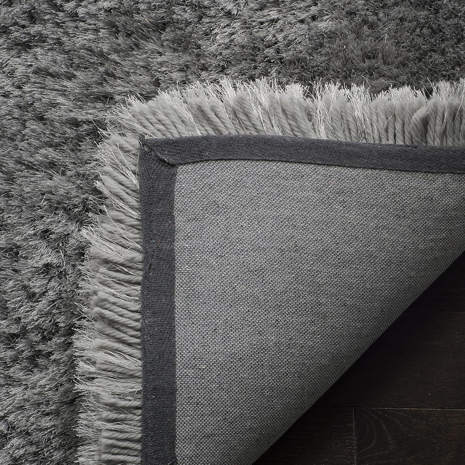 Mid Grey Handmade Shaggy Carpet – Ultra Soft Area Rug for Living Room & Bedroom