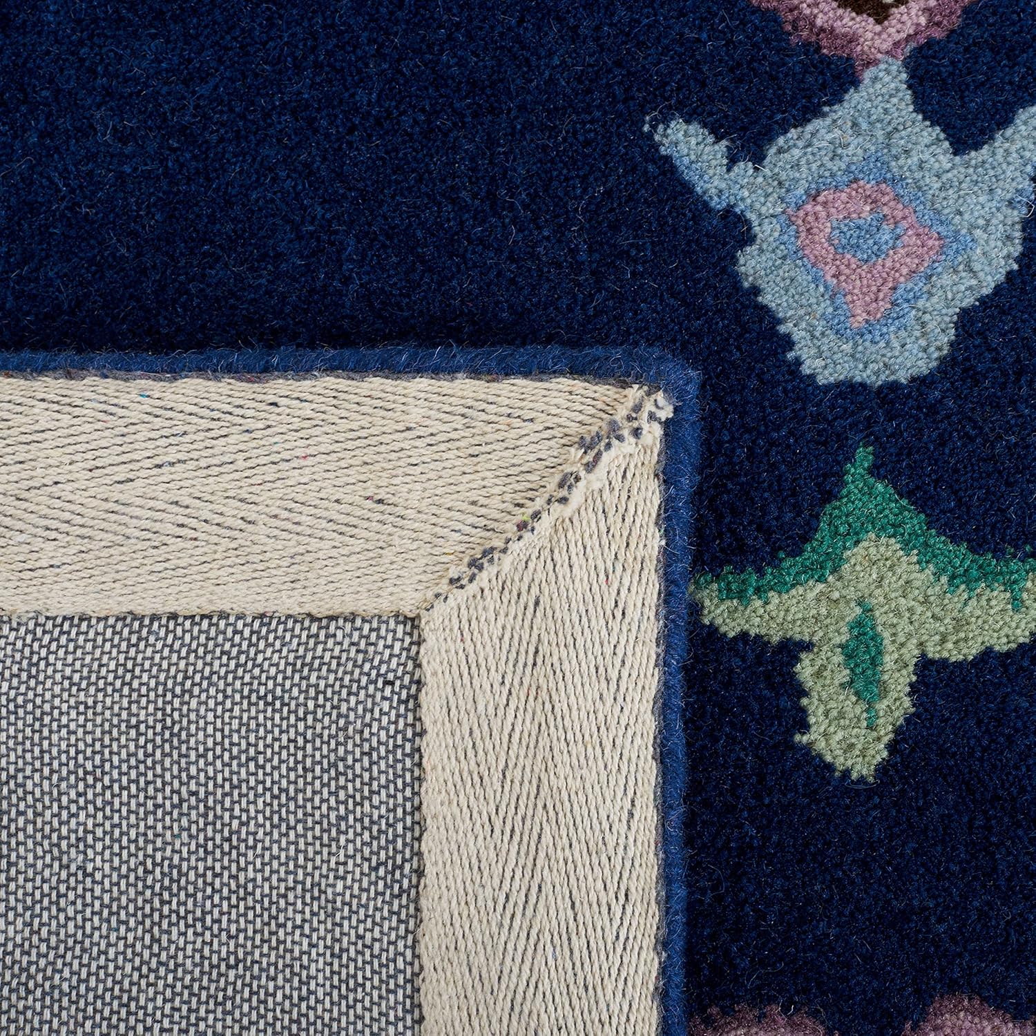 Navy Blue Traditional Handmade Persian Rug
