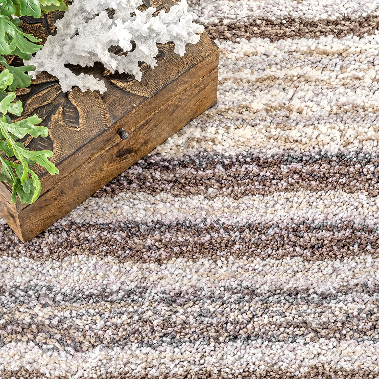 Handmade Ombre Microfibre Carpet – Soft Area Rug for Living Room, Bedroom & Hall