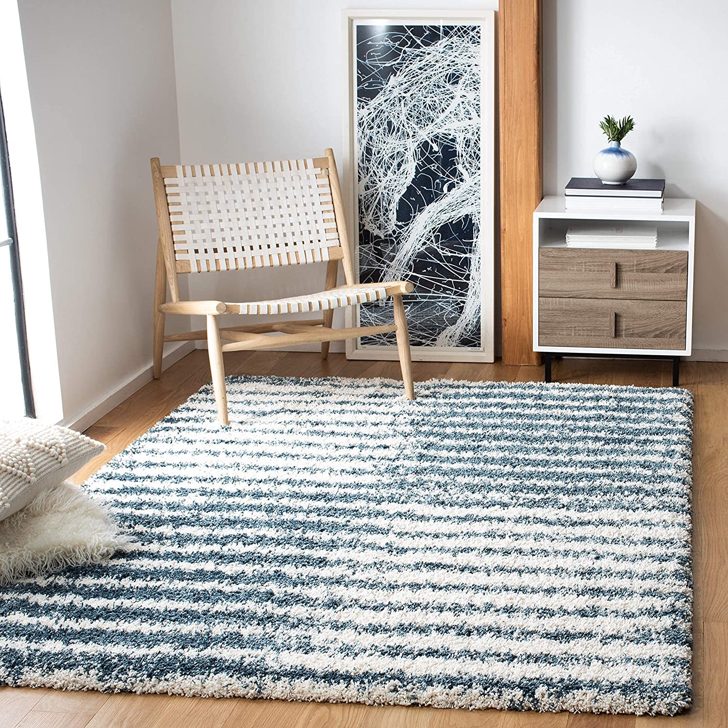 Dark Grey Handmade Ombre Microfibre Carpet – Soft Area Rug for Living Room, Bedroom & Hall