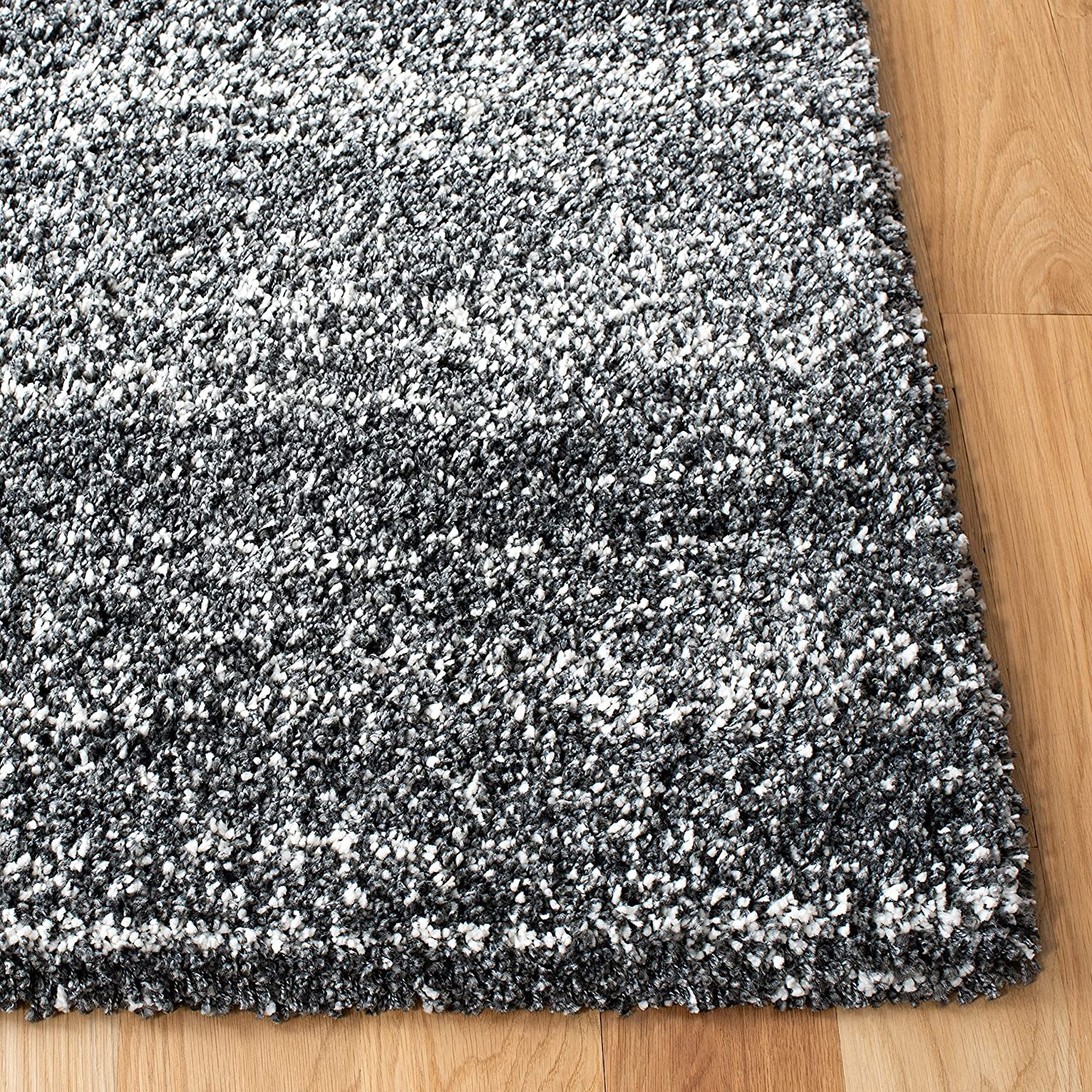 Grey Handmade Ombre Microfibre Carpet – Soft Area Rug for Living Room, Bedroom & Hall
