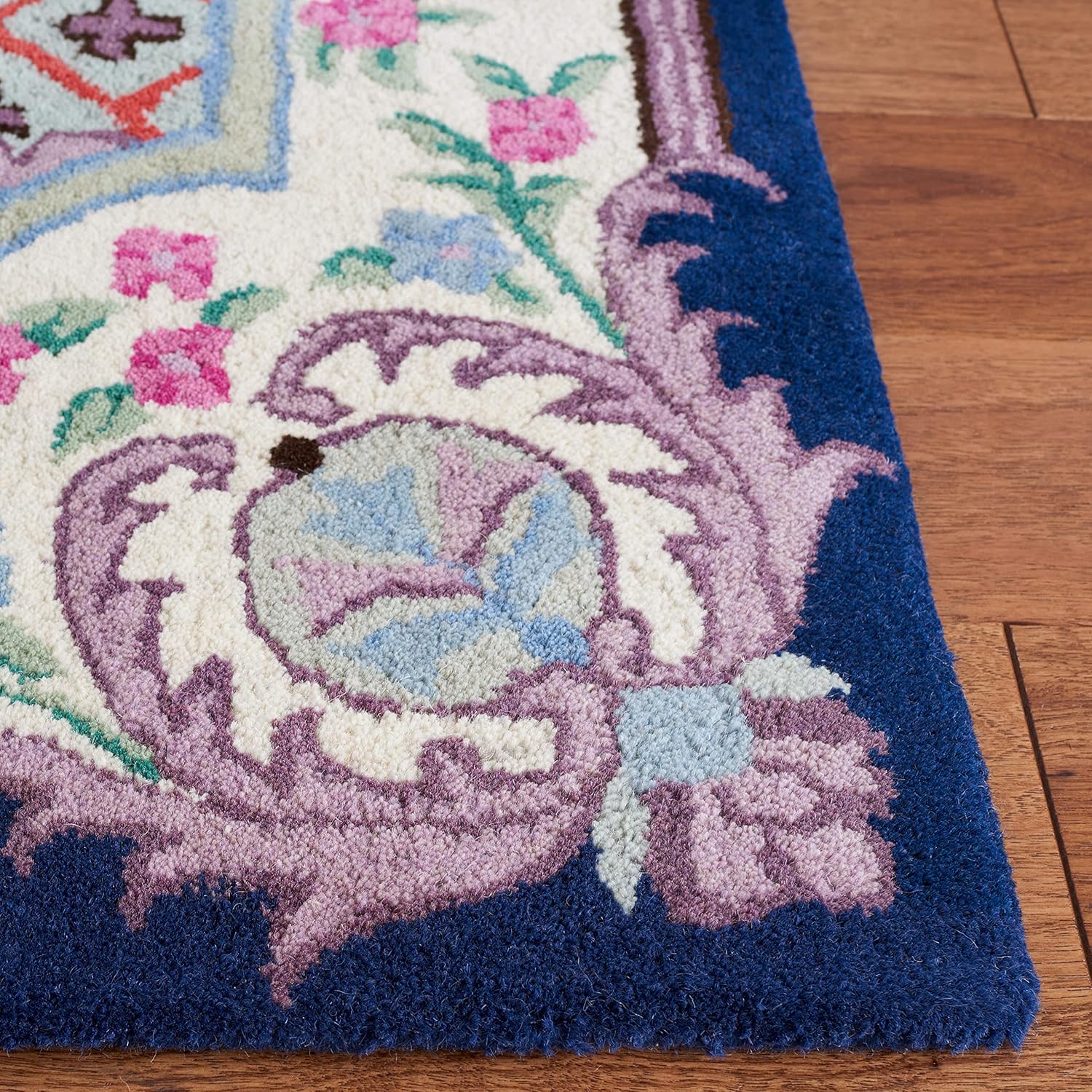 Navy Blue Traditional Handmade Persian Rug