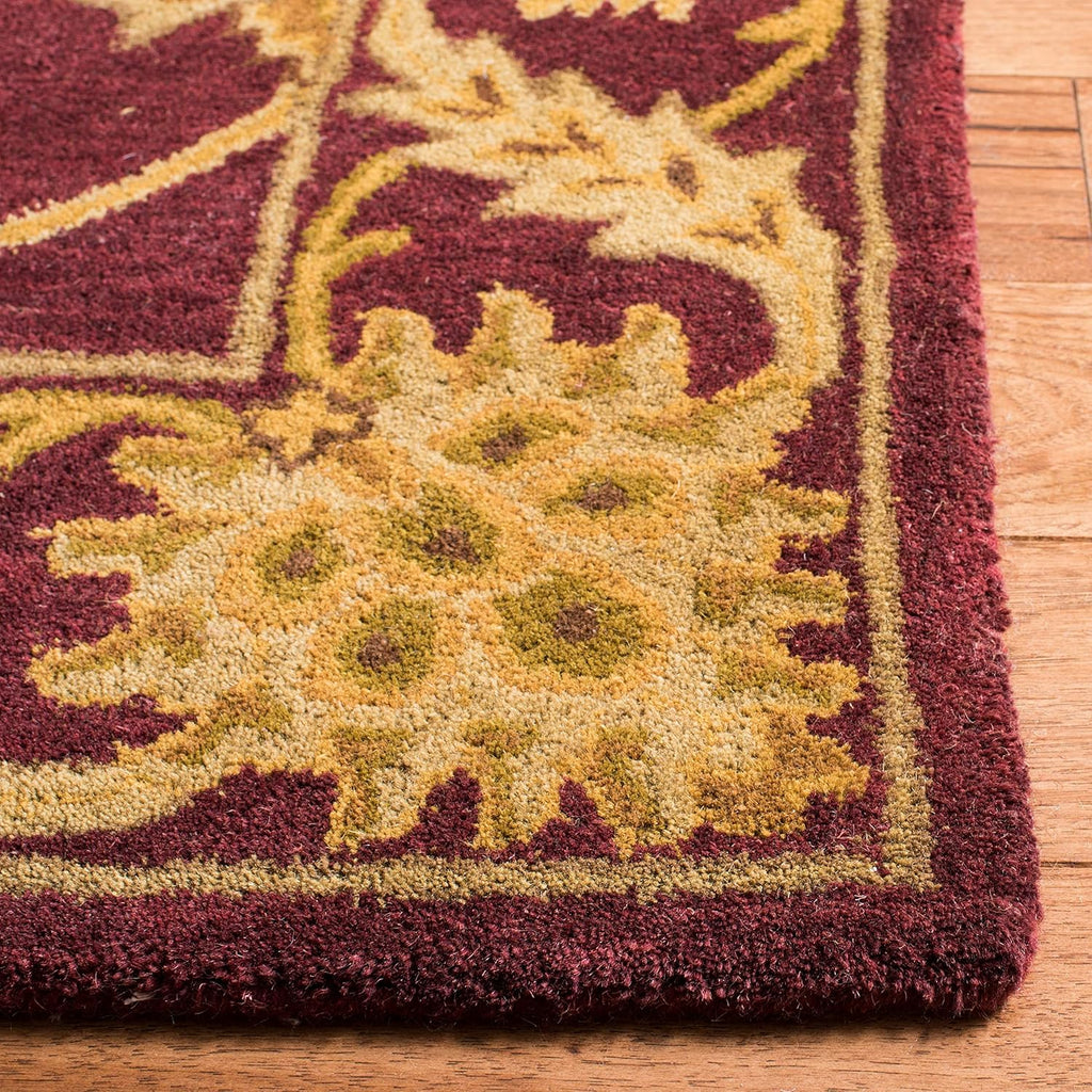 Maroon Handmade Vintage Persian Carpet