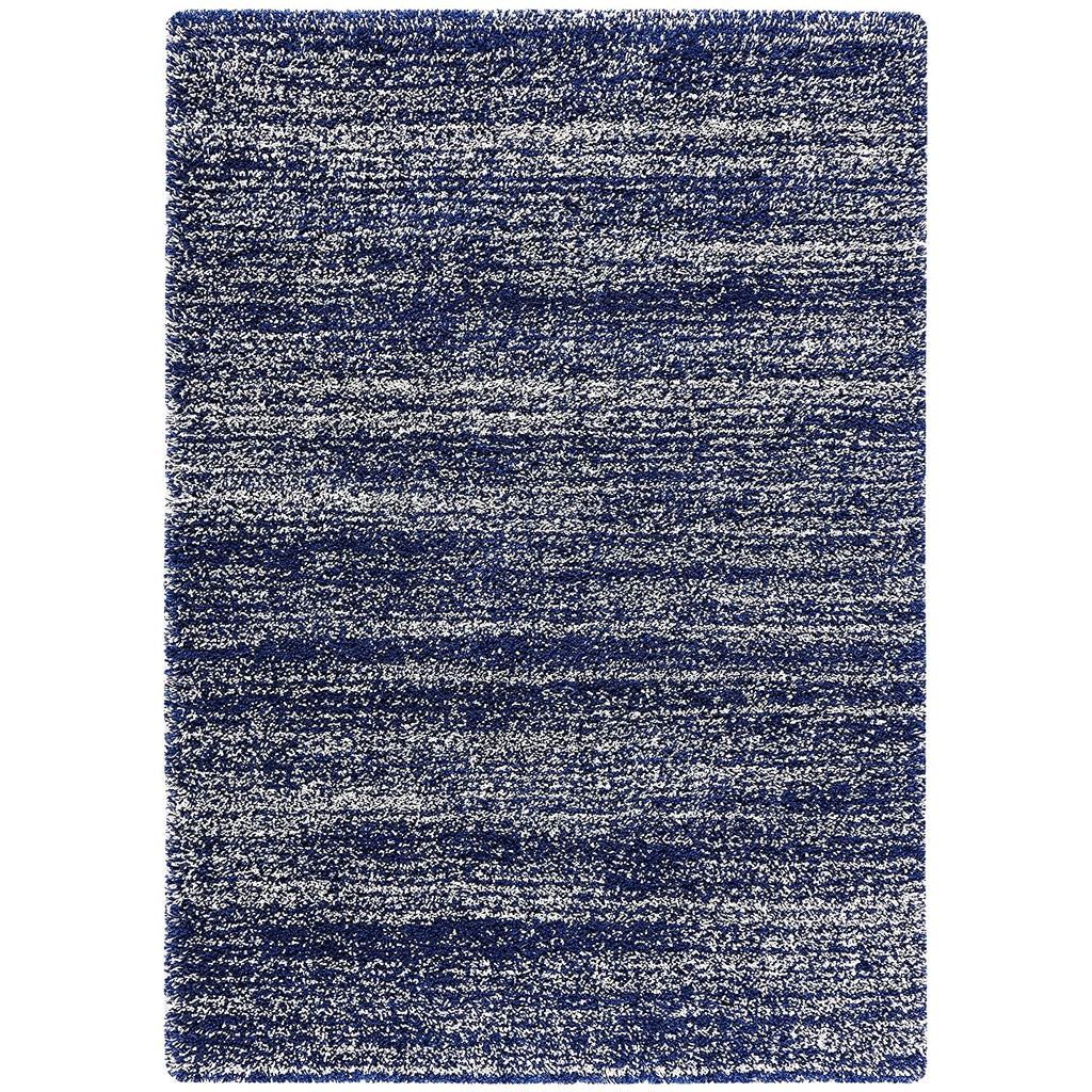 Navy Blue Handmade Ombre Microfibre Carpet – Soft Area Rug for Living Room, Bedroom & Hall
