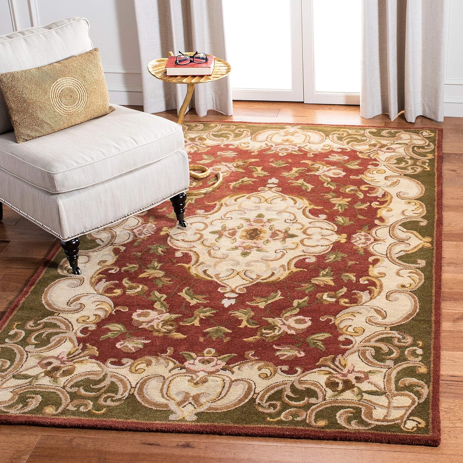 Rust Vintage Persian Traditional Area Rug
