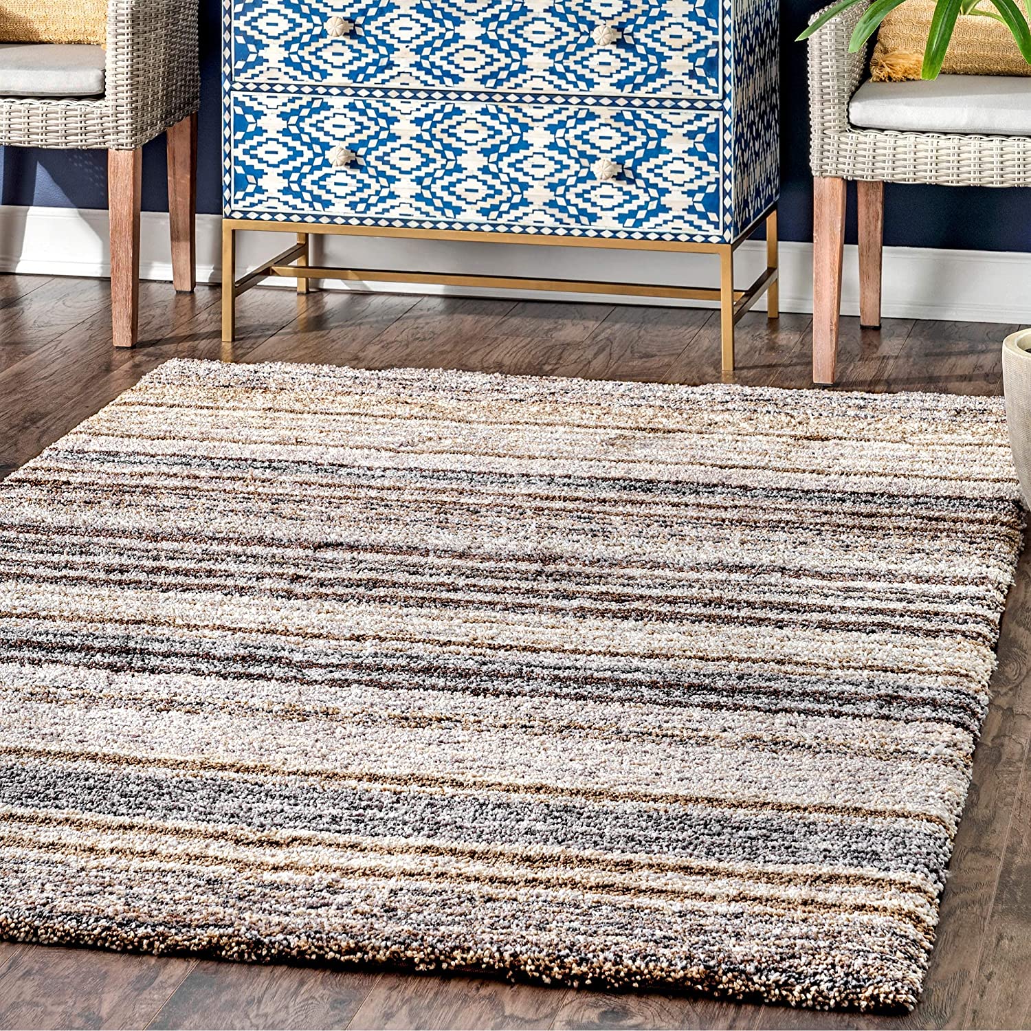 Handmade Ombre Microfibre Carpet – Soft Area Rug for Living Room, Bedroom & Hall
