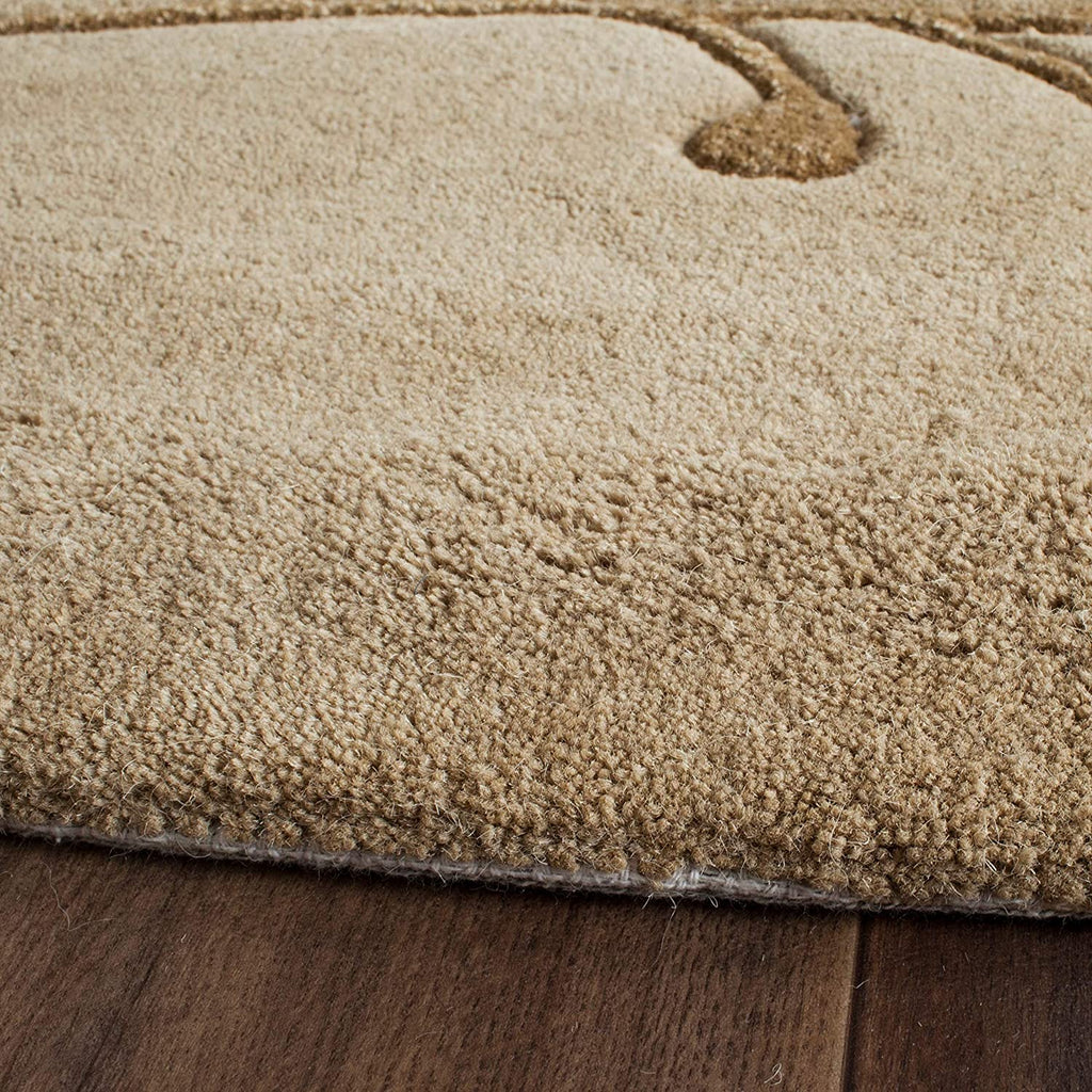 Camel Berry Hand Tufted Round Rug