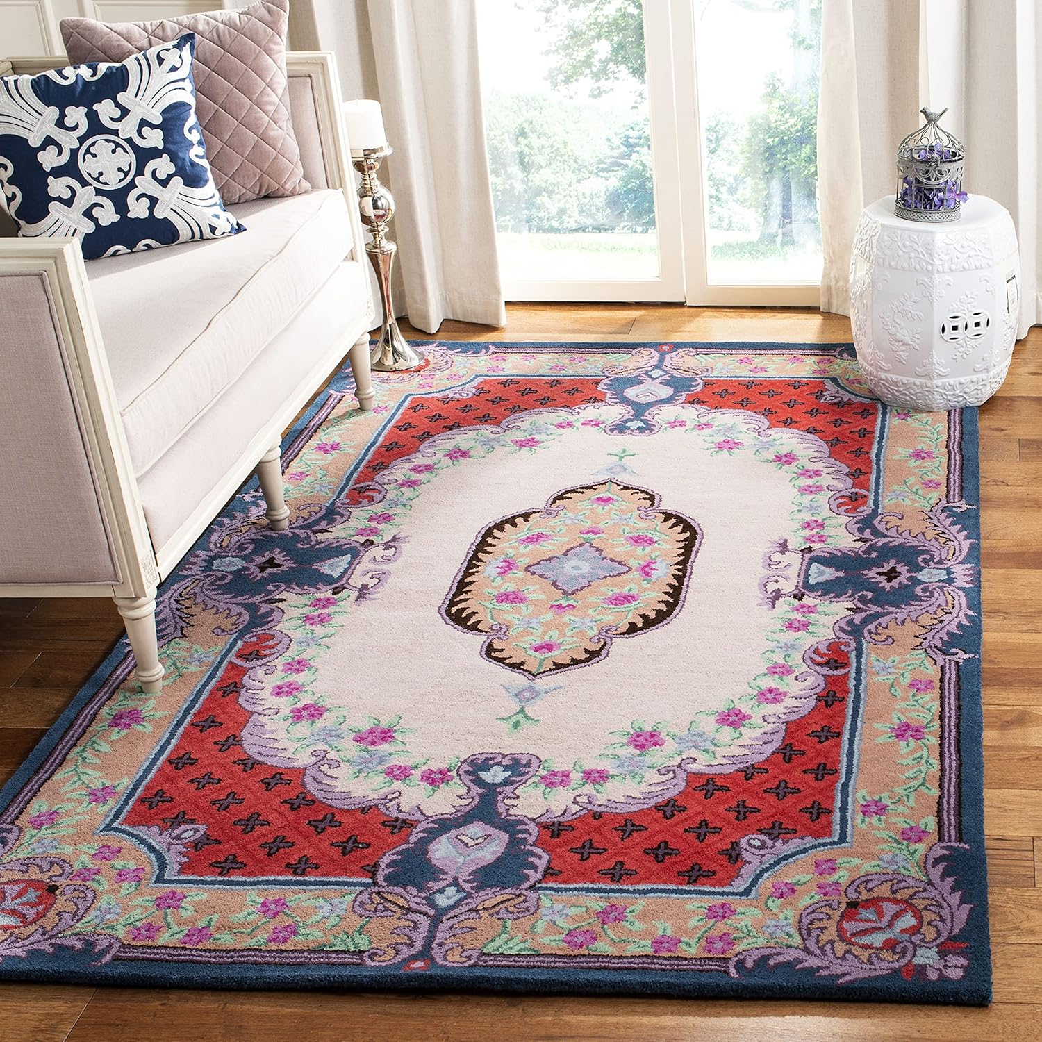 Navy Blue Traditional Handmade Persian Rug