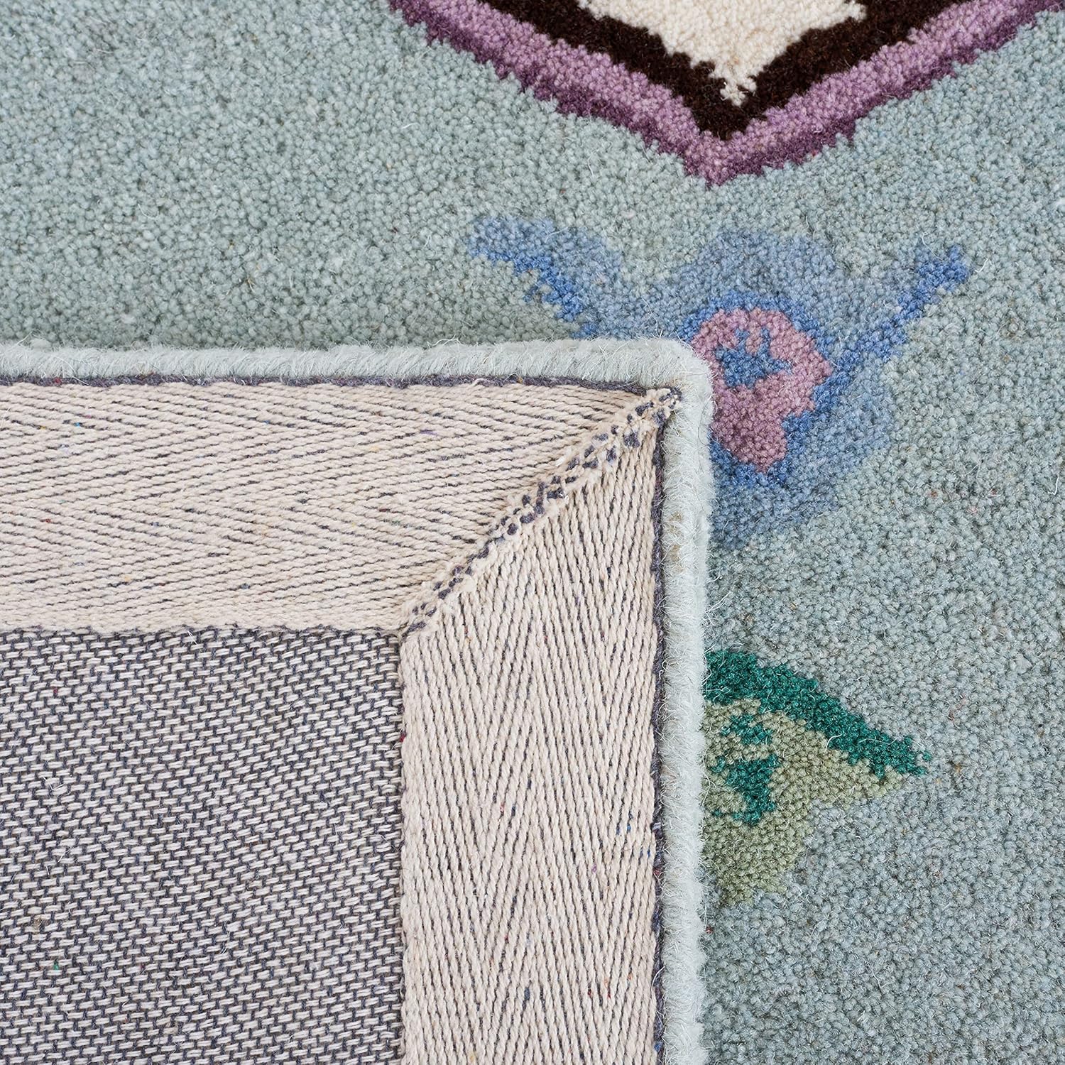 Teal Grey Traditional Handmade Persian Rug