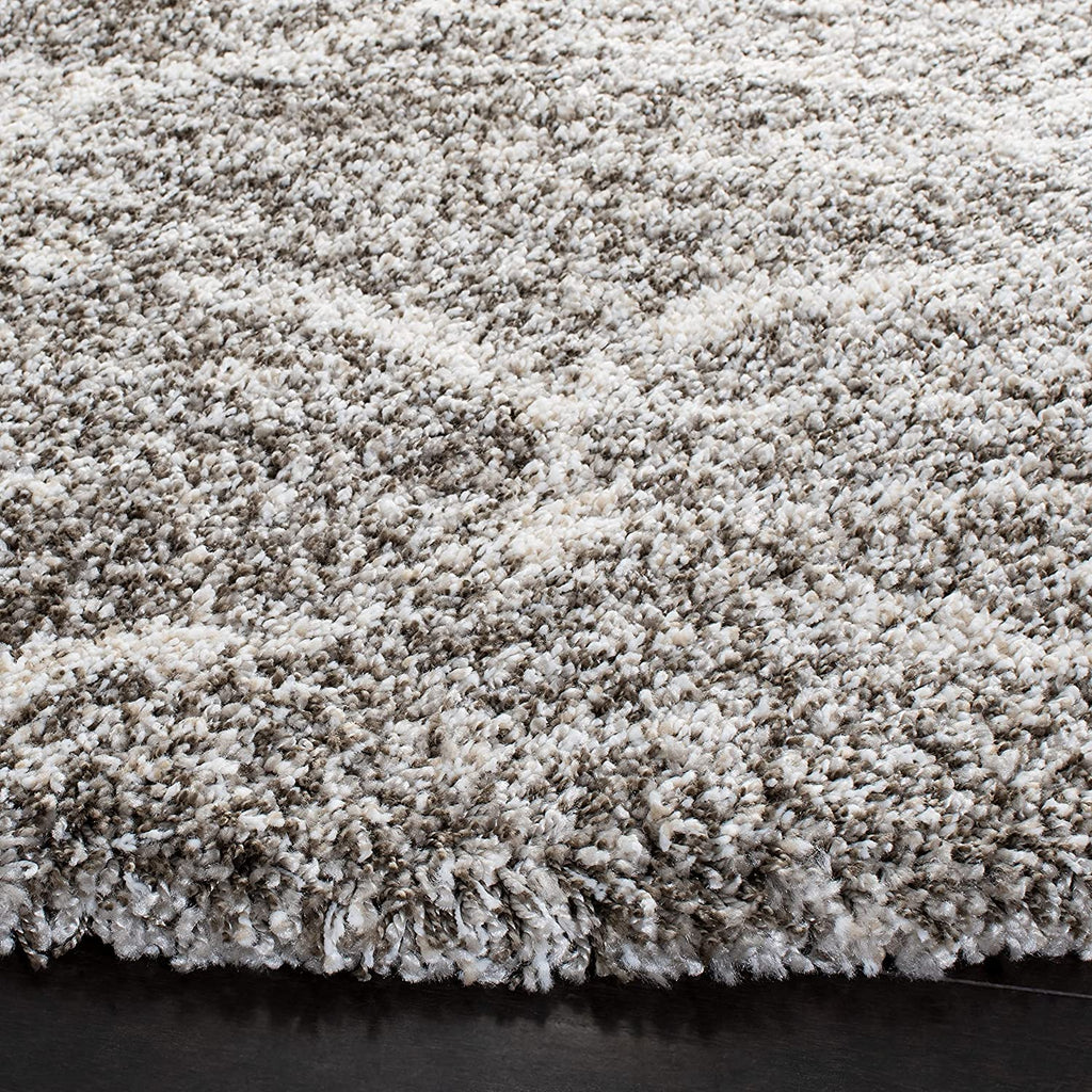 Grey Handmade Ombre Microfibre Carpet – Soft Area Rug for Living Room, Bedroom & Hall