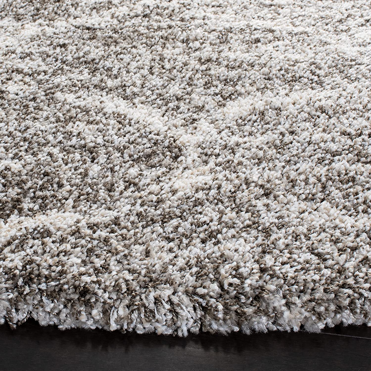 Grey Handmade Ombre Microfibre Carpet – Soft Area Rug for Living Room, Bedroom & Hall