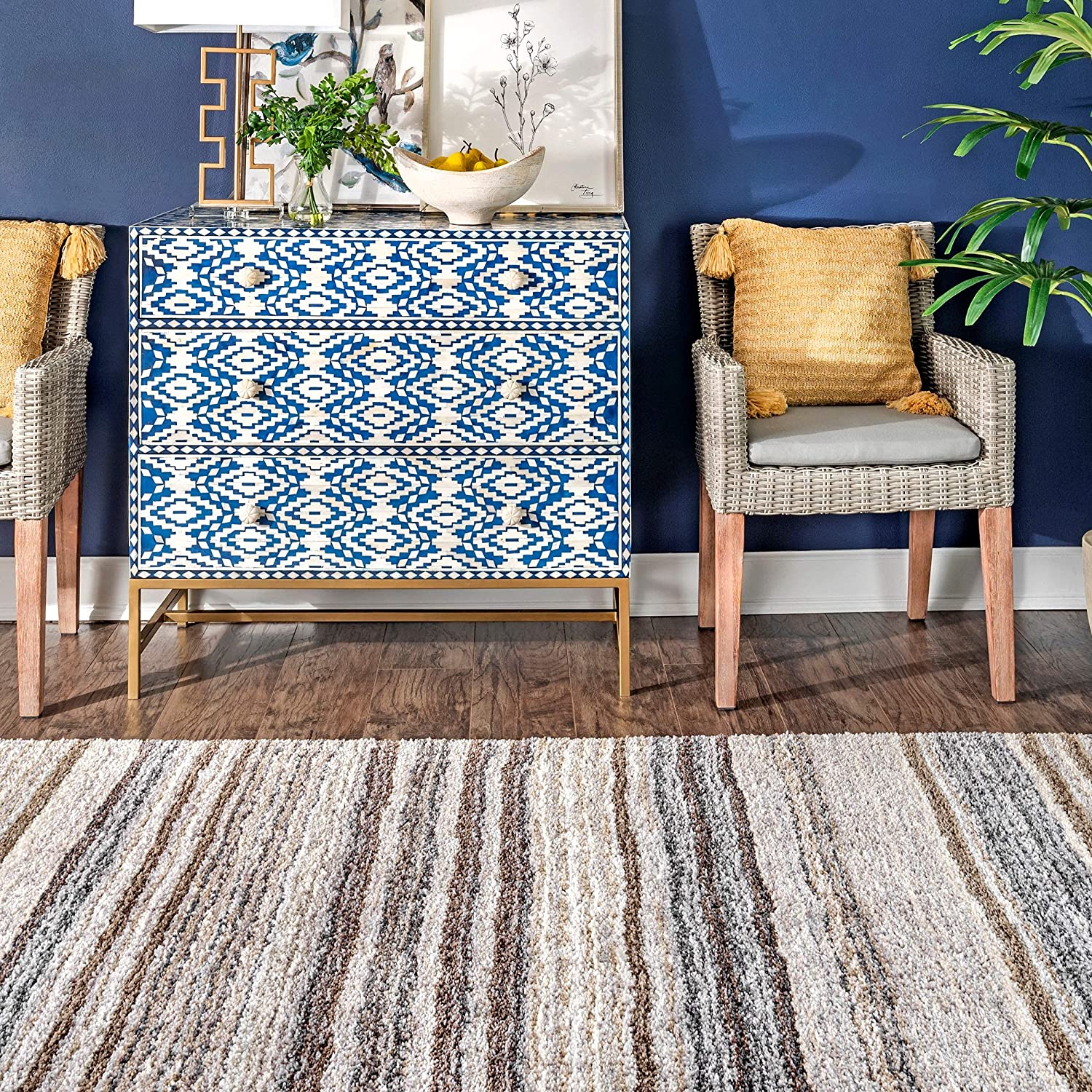 Handmade Ombre Microfibre Carpet – Soft Area Rug for Living Room, Bedroom & Hall