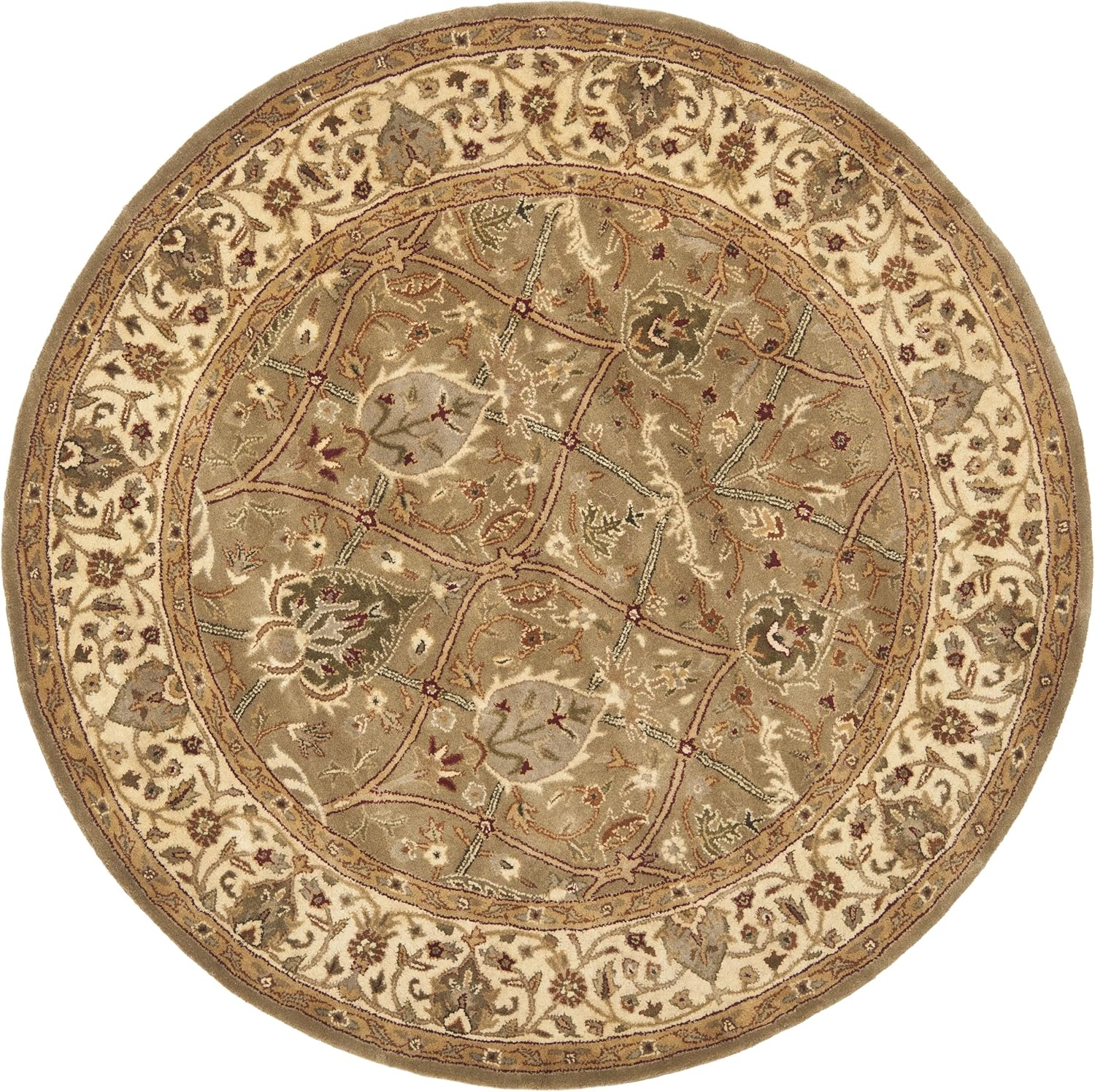 Classic Persian Round Wool Rug
