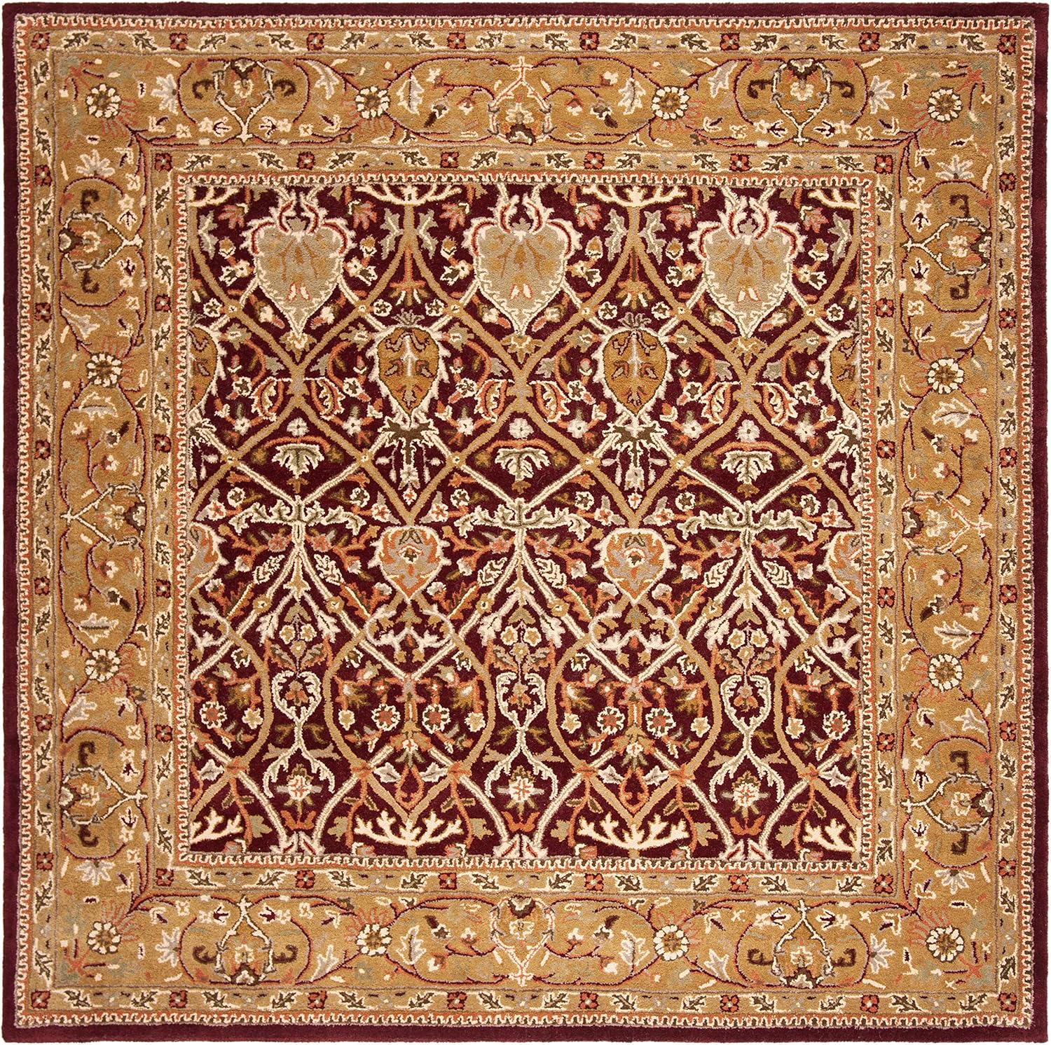 Maroon Persian Style Vintage Area Rug