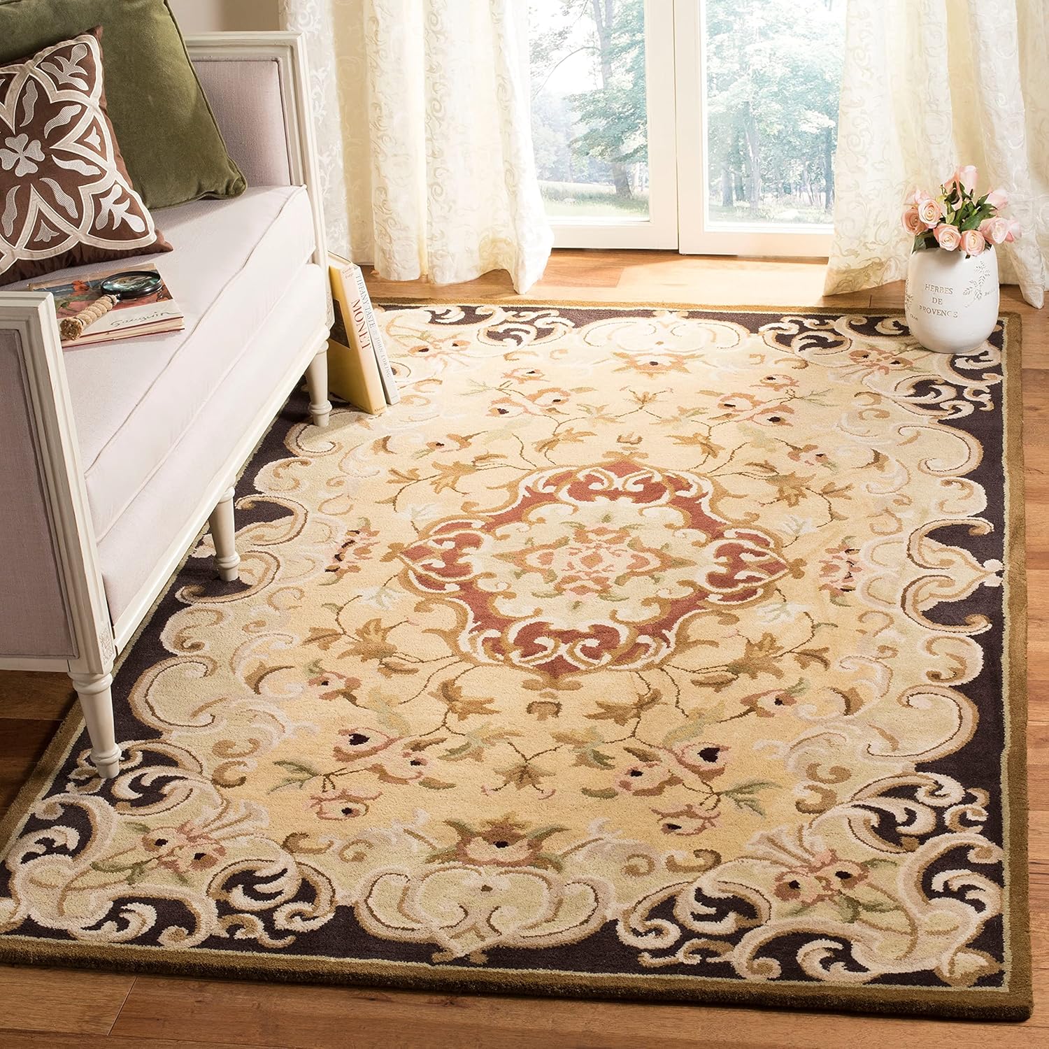 Camel Vintage Persian Traditional Area Rug