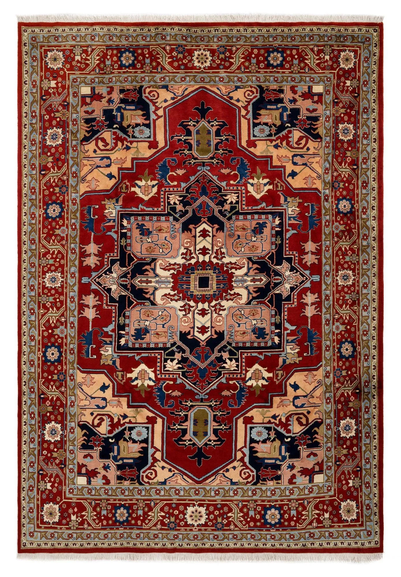 Ancient Weave Indo-Tabriz Hand-Knotted Rug