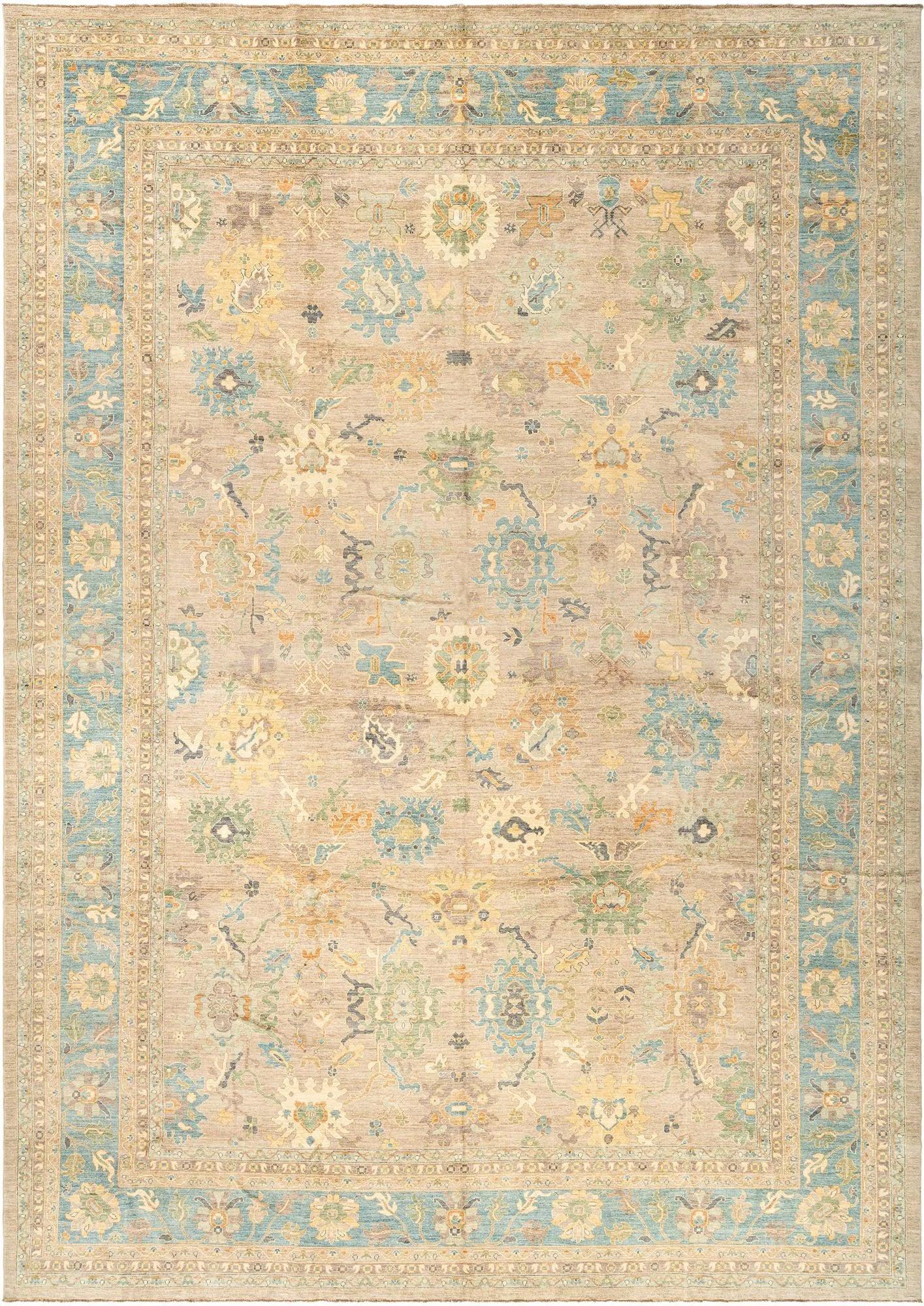 Authentic Craft Oushak Hand-Knotted Rug