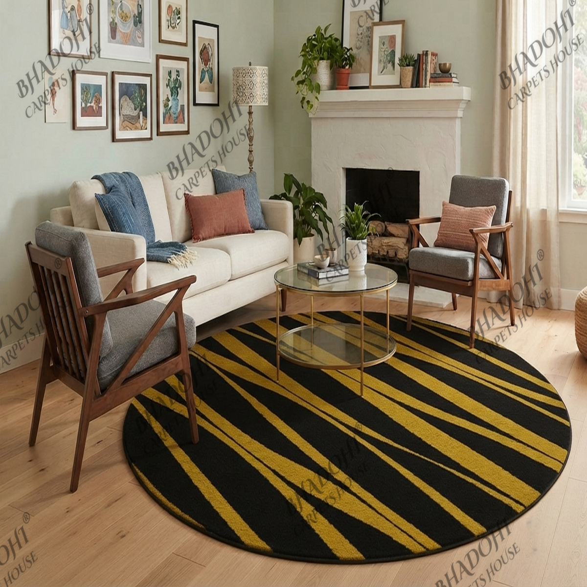 Opulence Hand Tufted Round Carpet & Rug