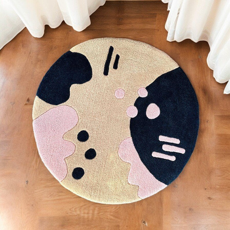 Luxe Hand Tufted Round Carpet & Rug