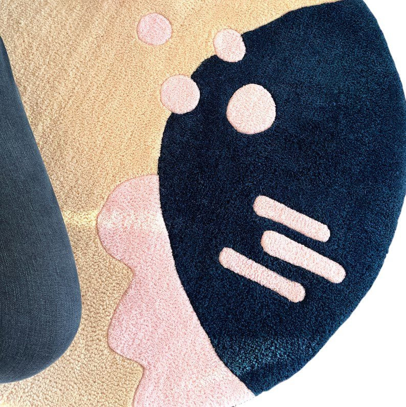 Luxe Hand Tufted Round Carpet & Rug