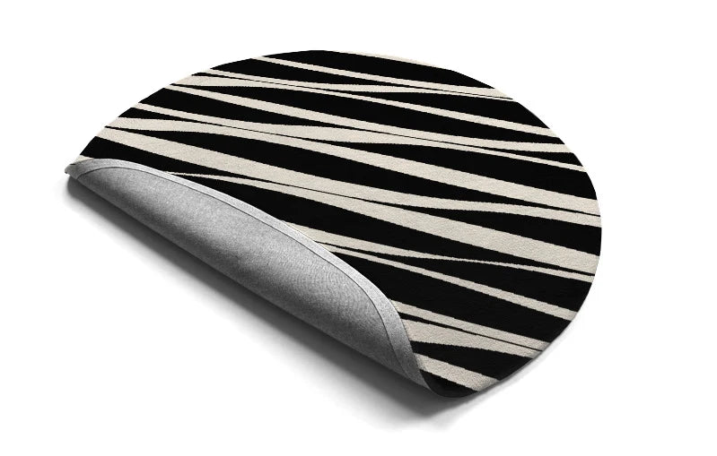 Designer Hand Tufted Round Carpet & Rug