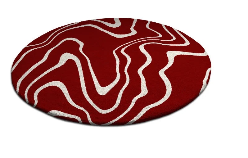 Organic Hand Tufted Round Carpet & Rug