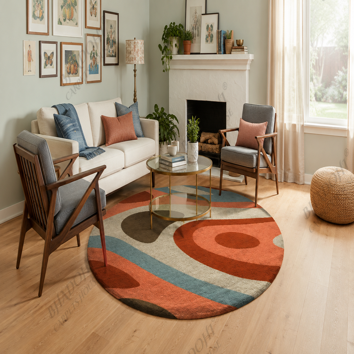 Urban Hand Tufted Round Carpet & Rug