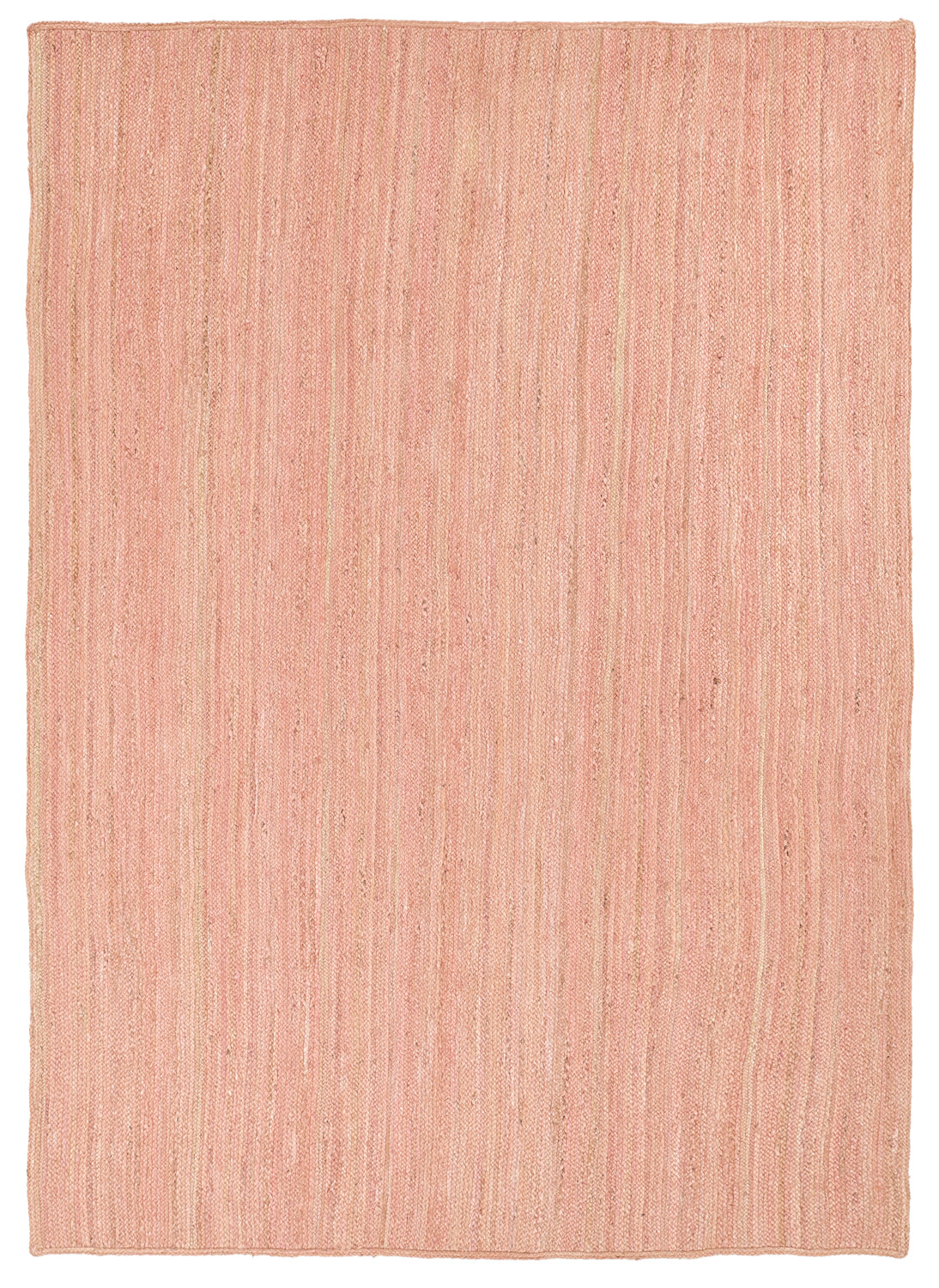 Beige Red Color Handmade Braided Jute Carpet