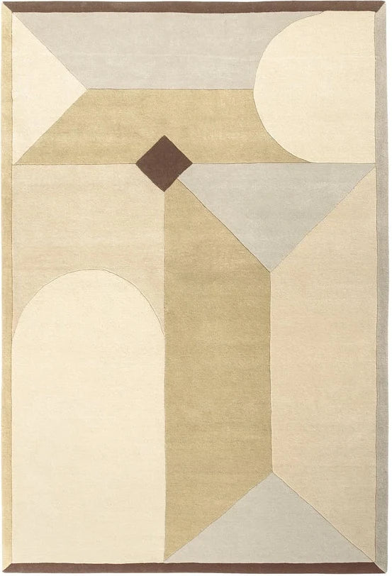 Modern Geometric Wool Hand-tufted Carpet & Rug