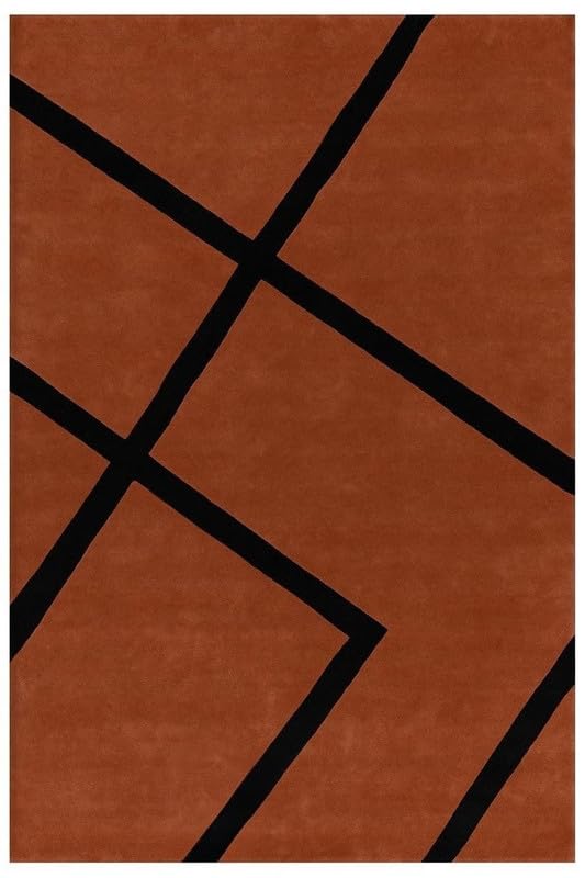 Premium Geometric Wool Hand-tufted Carpet & Rug