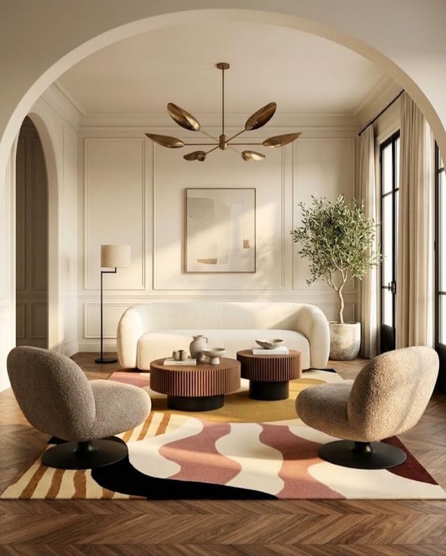Minimalist Geometric Wool Hand-tufted Carpet & Rug