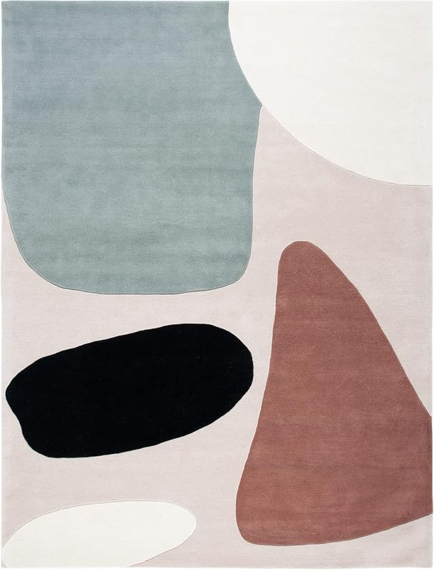 Designer Geometric Wool Hand-tufted Carpet & Rug