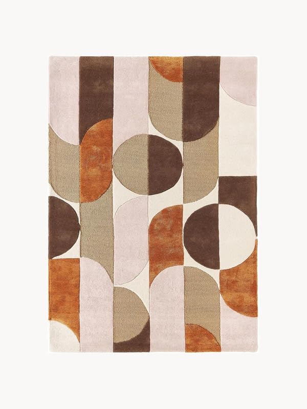 Elegant Geometric Wool Hand-tufted Carpet & Rug