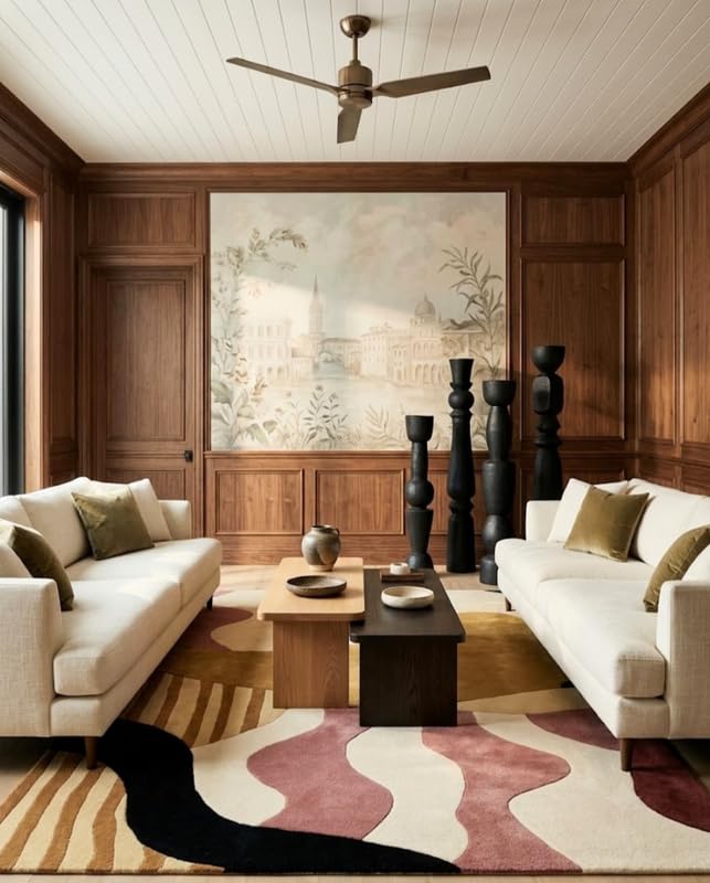 Minimalist Geometric Wool Hand-tufted Carpet & Rug