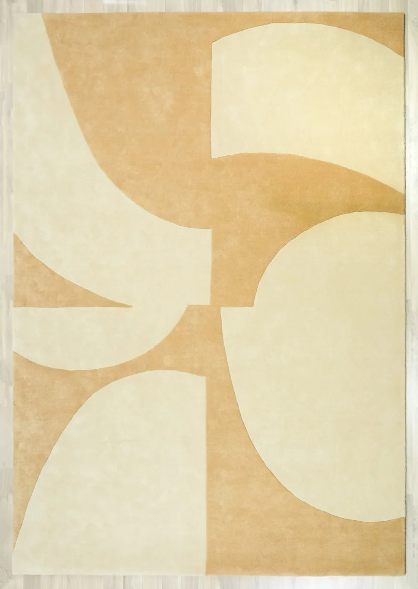 Contemporary Geometric Wool Hand-tufted Carpet & Rug