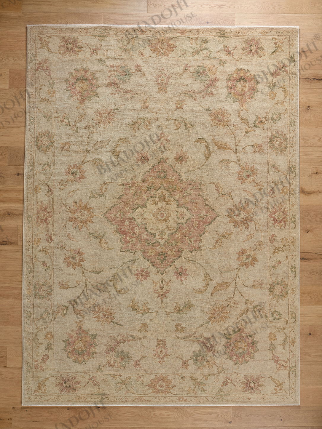 Rovena Hand Knotted Wool Area Rug