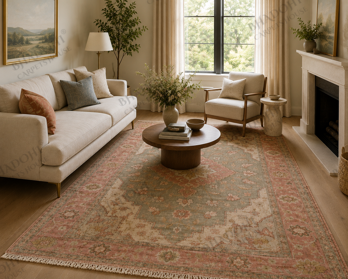 Serenza Hand Knotted Wool Area Rug