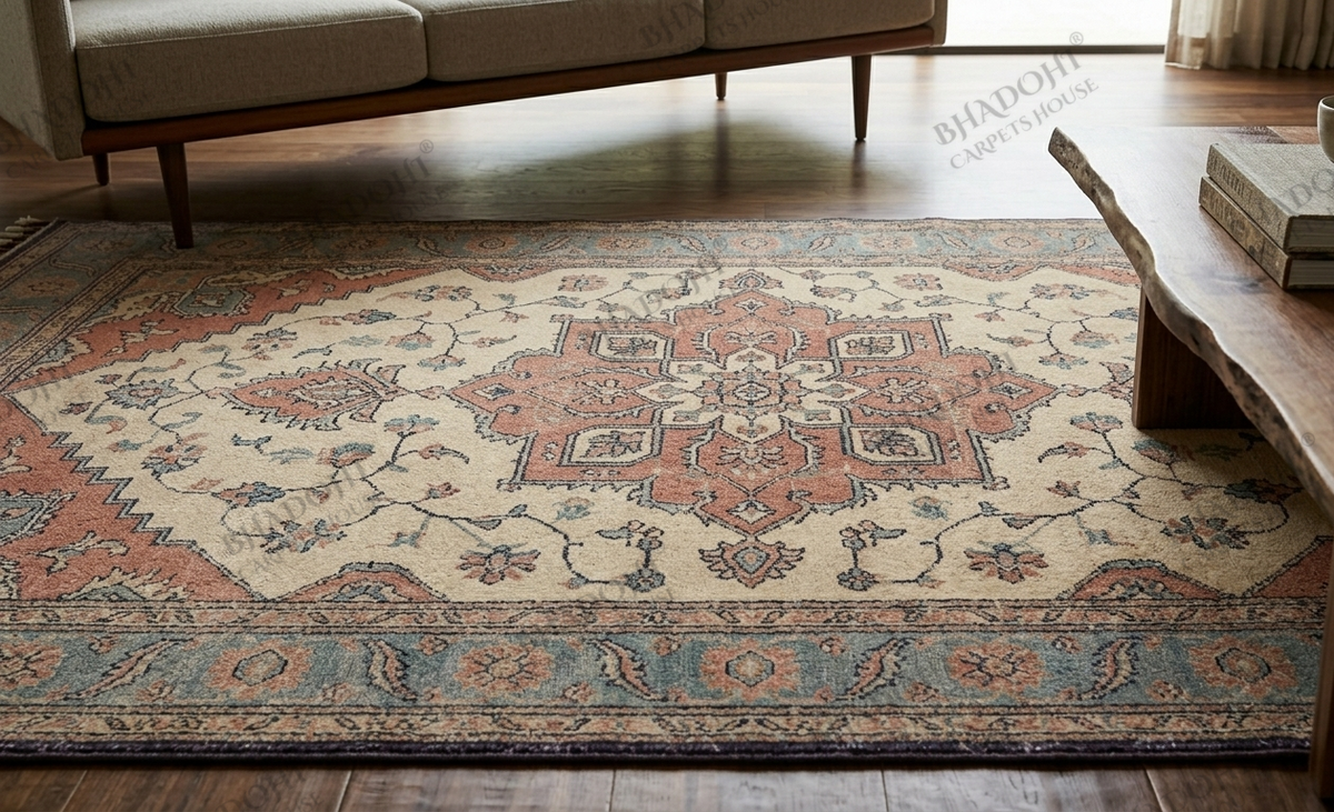 Arlisse Hand Knotted Wool Area Rug
