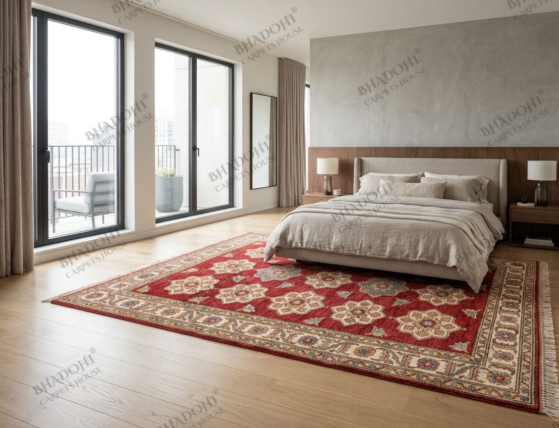 Vionna Hand Knotted Wool Area Rug