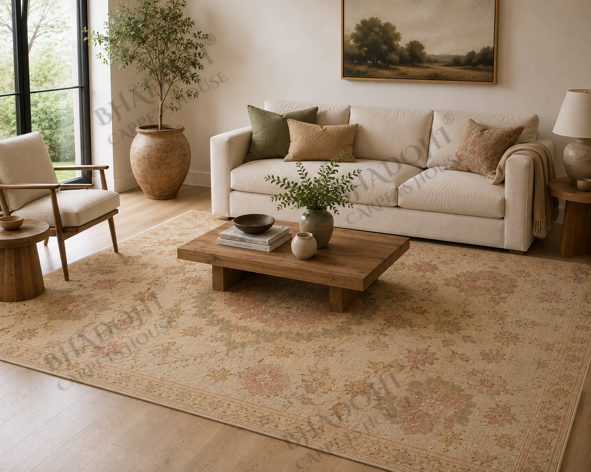 Calista Hand Knotted Wool Area Rug