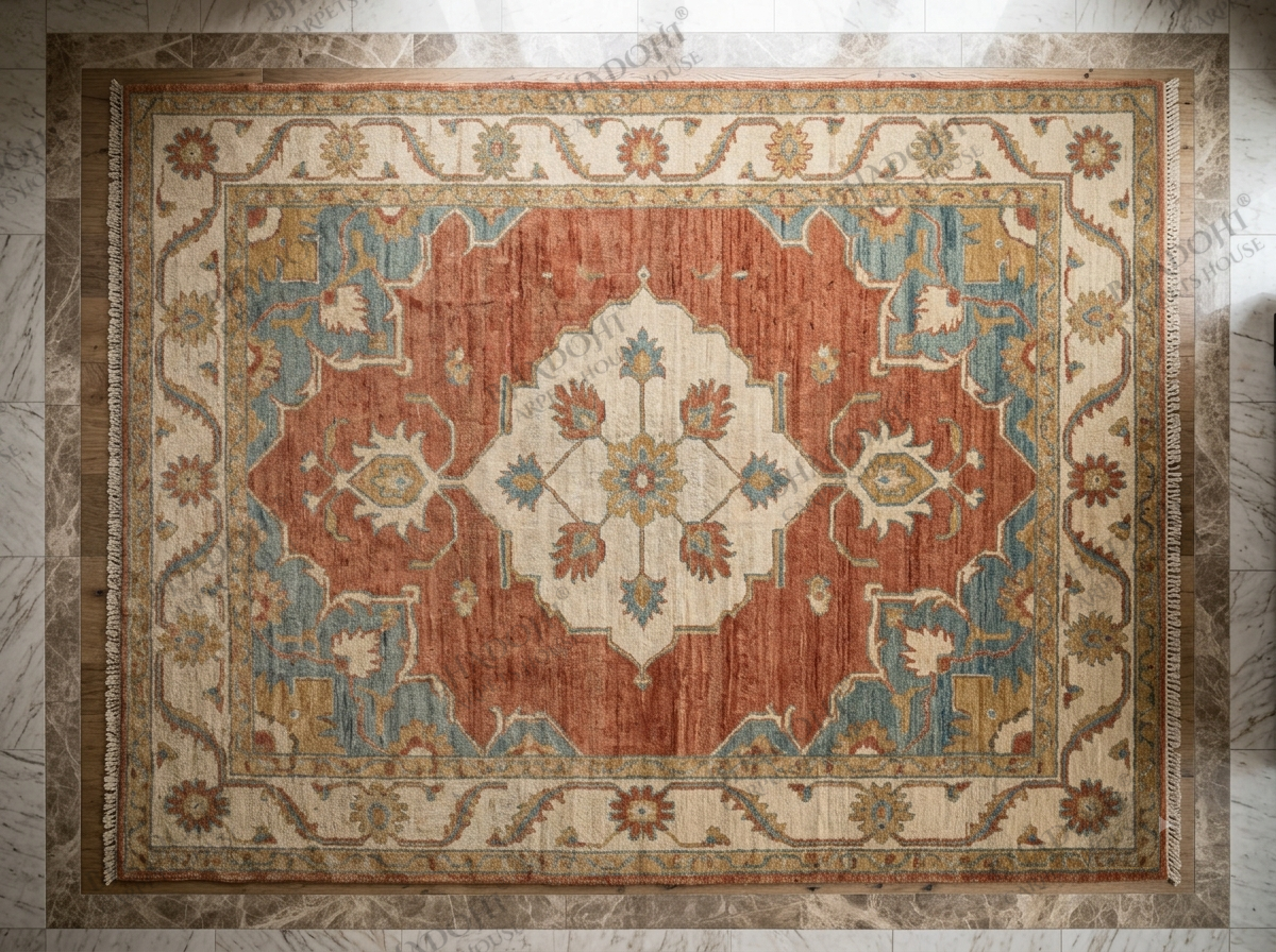 Elaris Hand Knotted Wool Area Rug