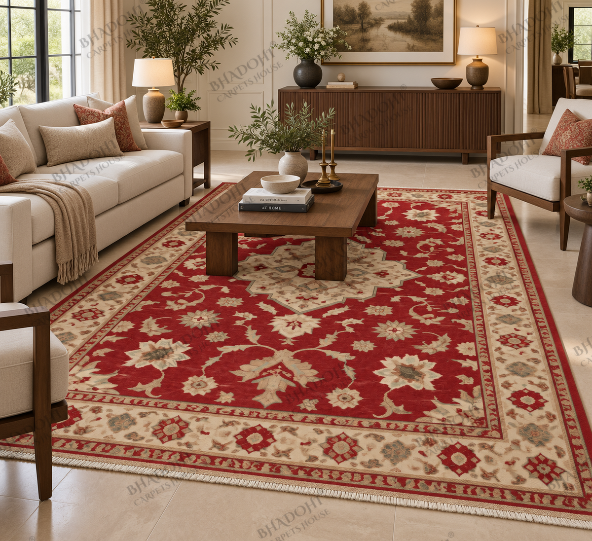 Kaelora Hand Knotted Wool Area Rug