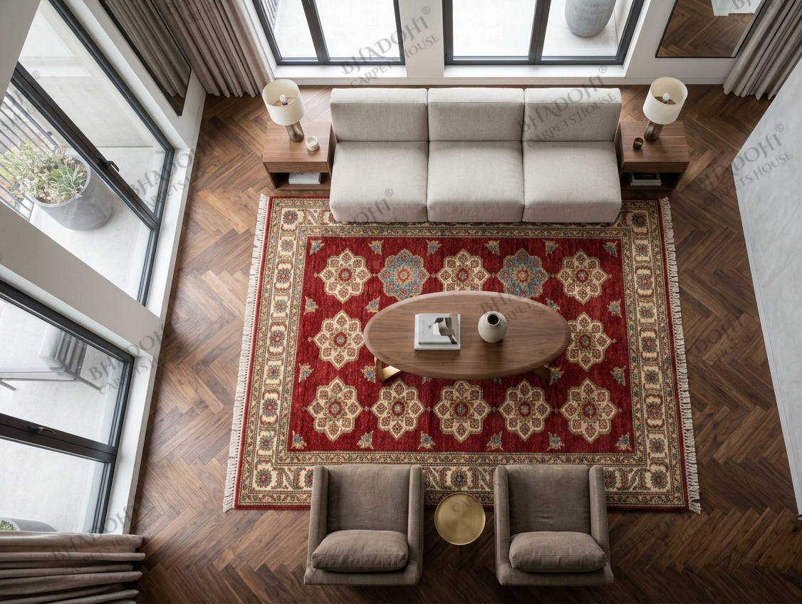 Vionna Hand Knotted Wool Area Rug