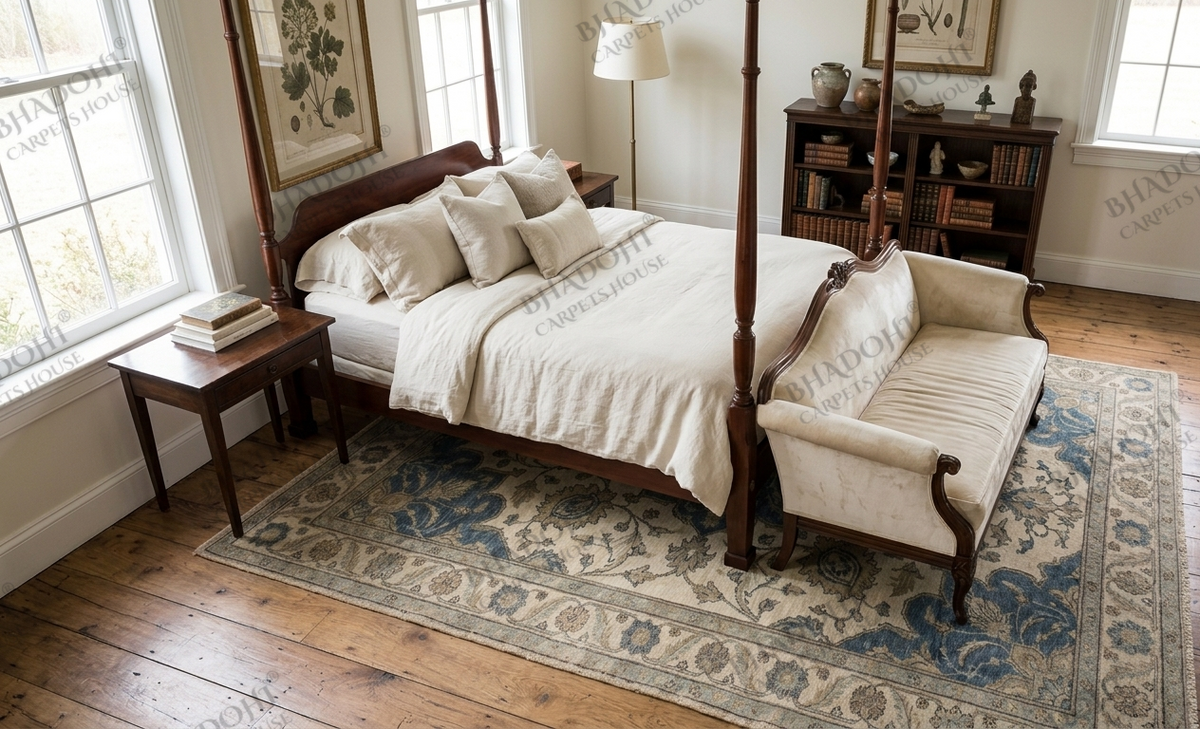 Orvella Hand Knotted Wool Area Rug