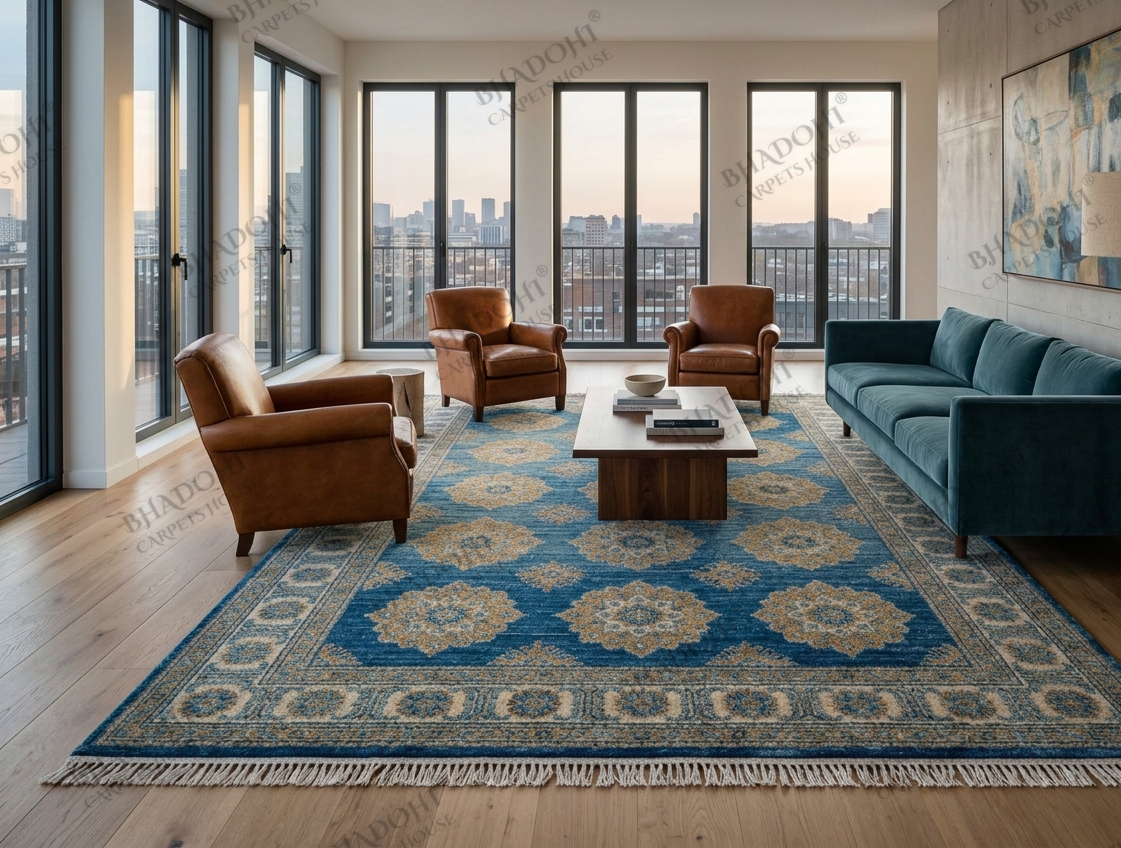 Sorelle Hand Knotted Wool Area Rug